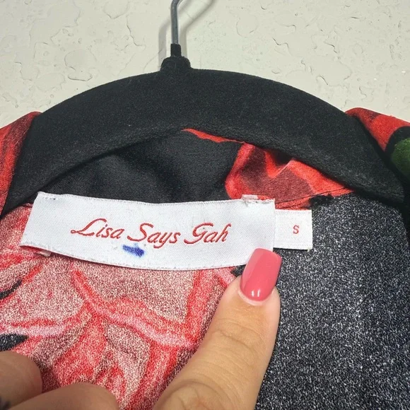 Lisa Says Gah Floral Rose SET Size Small - Picture 15 of 16